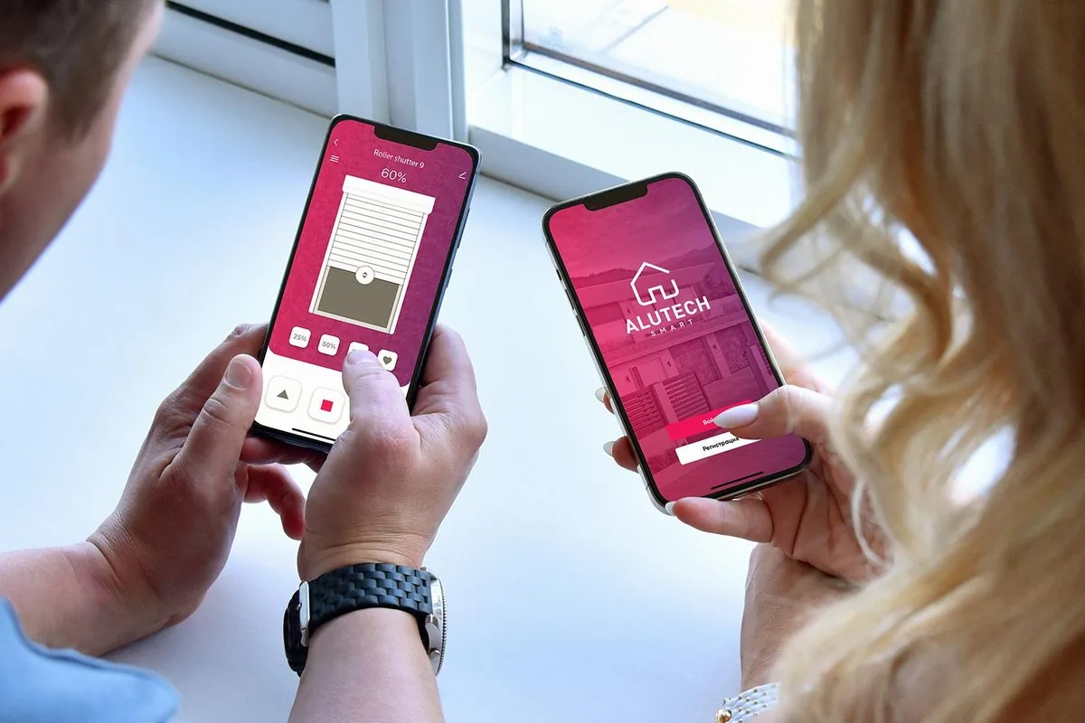 Керування ролетами зі смартфона в застосунку ALUTECH K Smart