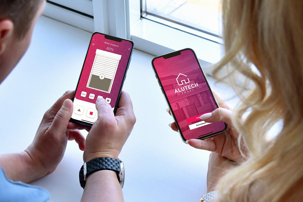 Керування ролетами зі смартфона в застосунку ALUTECH Smart
